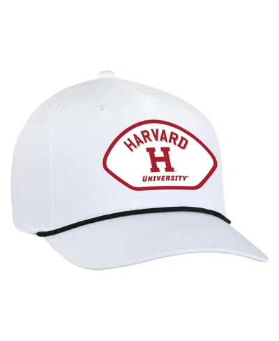 Ahead Men'sâ White Harvard Crimson Alto Rope Adjustable Hat