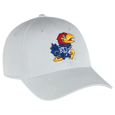 Ahead Stone Kansas Jayhawks Stratus Aerosphere Adjustable Hat In White