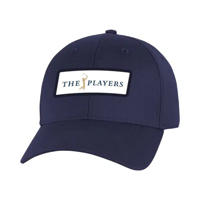 Ahead The Players   Navy Patch Lynx Adjustable Hat In Blue