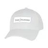 AHEAD THE PLAYERS  AHEAD WHITE PATCH LYNX ADJUSTABLE HAT