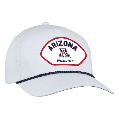 Ahead White Arizona Wildcats Alto Rope Adjustable Hat In Neutral