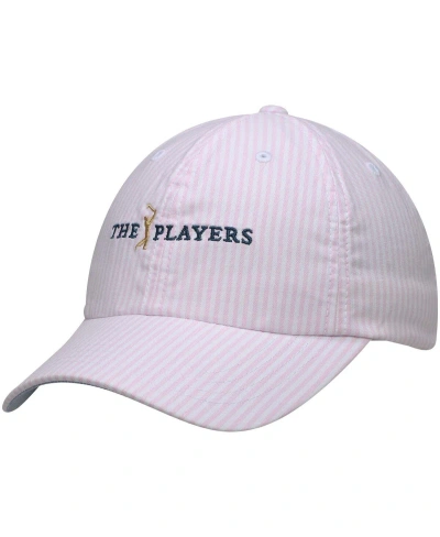 Ahead Women's  Pink The Players Seersucker Adjustable Hat