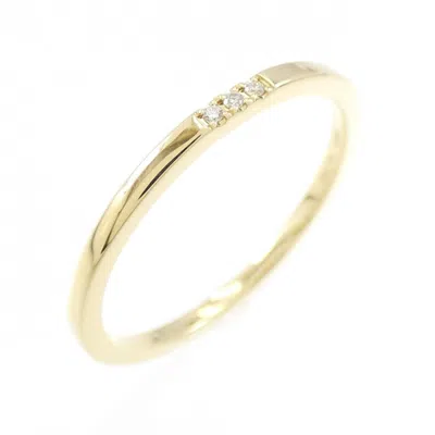 Pre-owned Ahkah Yellow Gold (18k) Band Ring ()