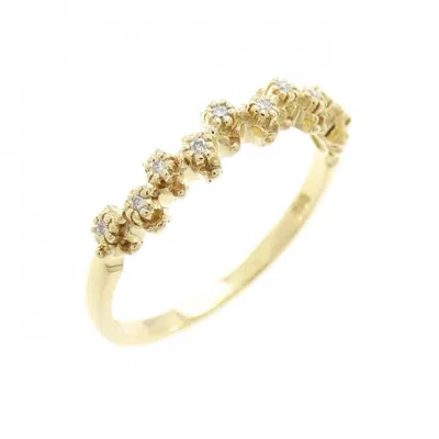 Pre-owned Ahkah Yellow Gold (18k) Band Ring ()