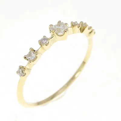 Pre-owned Ahkah Yellow Gold (18k) Band Ring ()