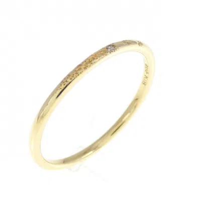 Pre-owned Ahkah Yellow Gold (18k) Band Ring () In Multi