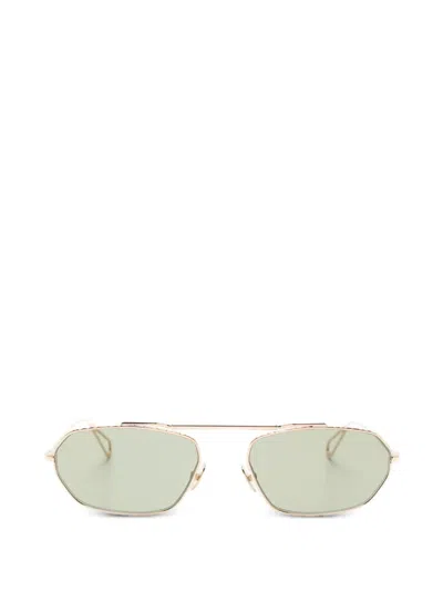 Ahlem Anjou Geometric-frame Sunglasses In Gold