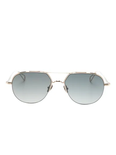 Ahlem Archives Pilot-frame Sunglasses In Gold