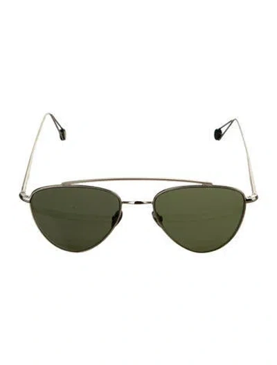 Pre-owned Ahlem Aviator Mirrored Sunglasses