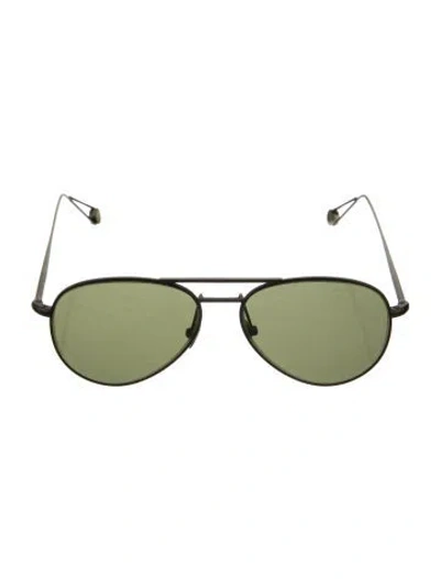 Pre-owned Ahlem Aviator Tinted Sunglasses In Black