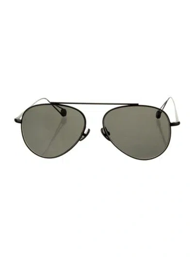 Pre-owned Ahlem Aviator Tinted Sunglasses In Black