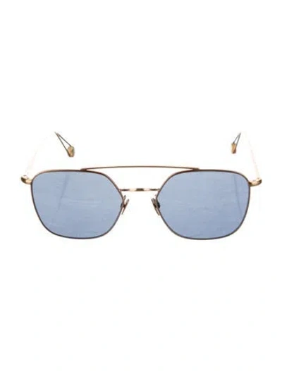 Pre-owned Ahlem Aviator Tinted Sunglasses In Brown