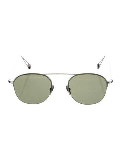 Pre-owned Ahlem Aviator Tinted Sunglasses In Silver