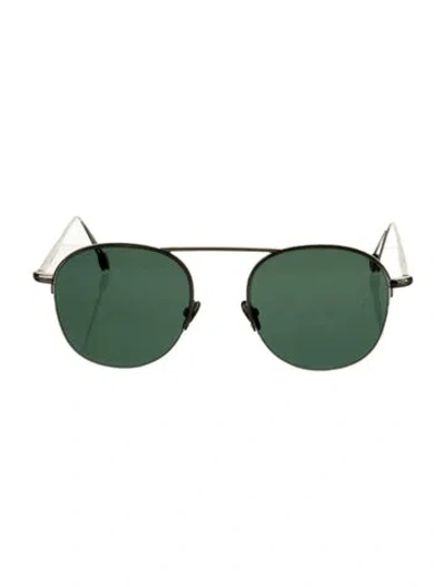 Pre-owned Ahlem Aviator Tinted Sunglasses In Silver