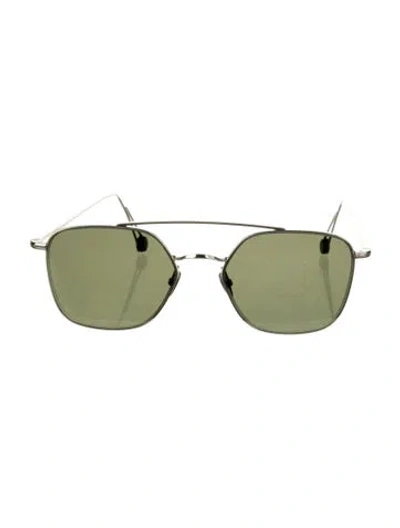 Pre-owned Ahlem Aviator Tinted Sunglasses In Silver
