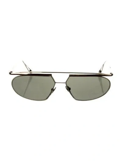 Pre-owned Ahlem Aviator Tinted Sunglasses In Silver