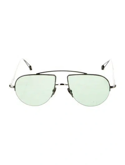 Pre-owned Ahlem Aviator Tinted Sunglasses In Silver