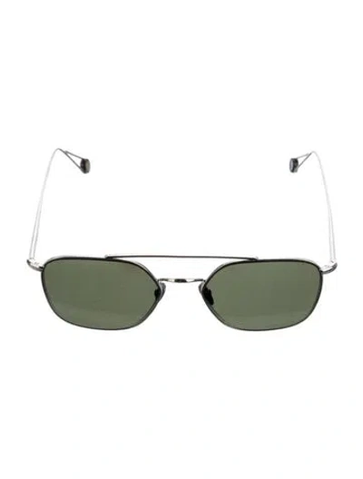 Pre-owned Ahlem Aviator Tinted Sunglasses In Silver