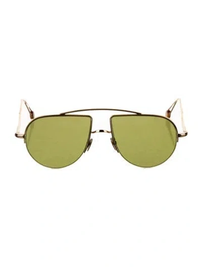 Pre-owned Ahlem Aviator Tinted Sunglasses W/ Tags In Gold