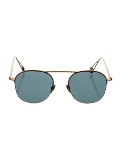 Pre-owned Ahlem Aviator Tinted Sunglasses W/ Tags In Gold