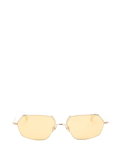 Ahlem Bagnolet Geometic-frame Sunglasses In Gold