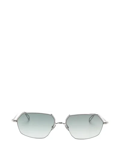 Ahlem Bagnolet Geometric-frame Sunglasses In Silver
