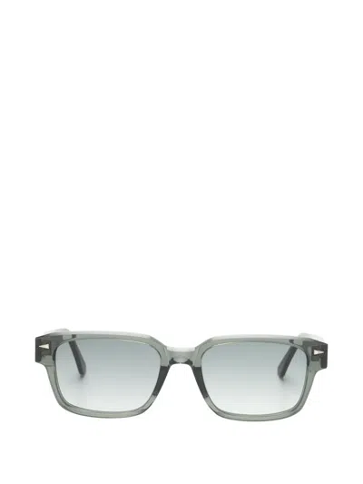 Ahlem Beaux Arts Square-frame Sunglasses In Green