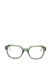 Ahlem 벨샤스 기하학 프레임 안경 In Green