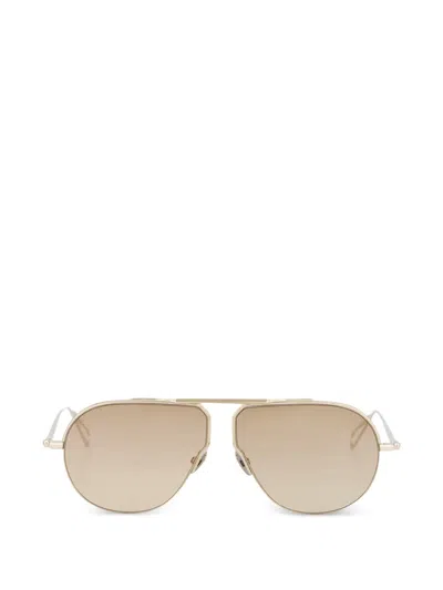 Ahlem Brow-bar Pilot Sunglasses In Neutral