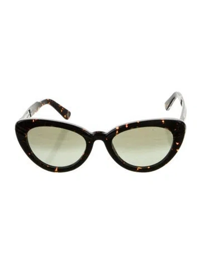 Pre-owned Ahlem Cat-eye Gradient Sunglasses In Brown