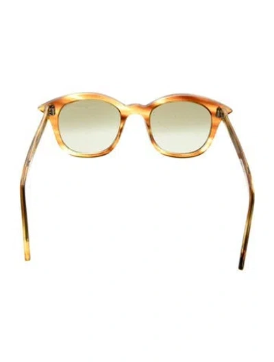 Pre-owned Ahlem Cat-eye Gradient Sunglasses In Brown