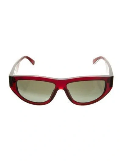 Pre-owned Ahlem Cat-eye Gradient Sunglasses W/ Tags In Red