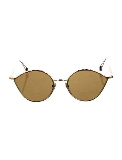 Pre-owned Ahlem Cat-eye Mirrored Sunglasses In Multi