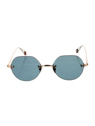 Pre-owned Ahlem Cat-eye Tinted Sunglasses In Brown