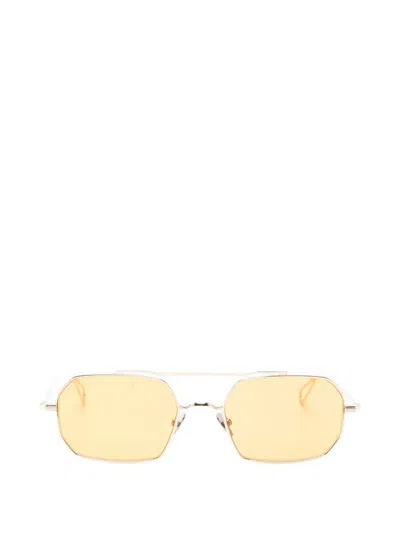 Ahlem Clovis Geometic-frame Sunglasses In Gold