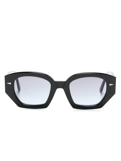 Ahlem Constantine Geometric-frame Sunglasses In Black