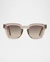 Ahlem Eyewear Dragon Square Acetate & Nylon Sunglasses In Coffeelight