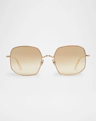 Ahlem Eyewear Varenne Square Metal & Nylon Sunglasses In Neutral