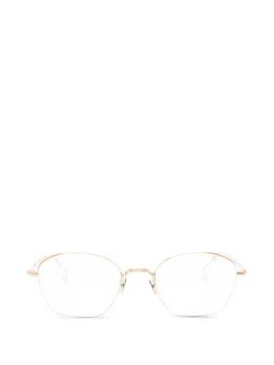 Ahlem Geometric-frame Glasses In Gold
