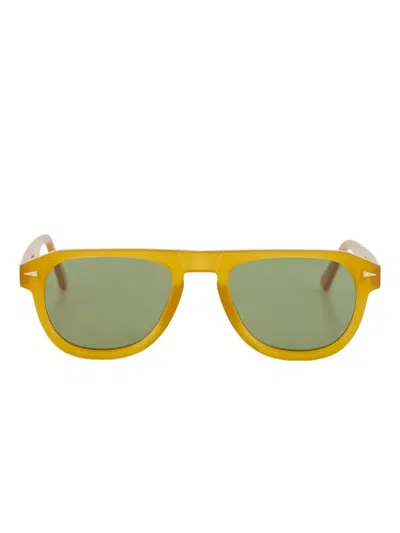 Ahlem Geometric-frame Sunglasses In Orange