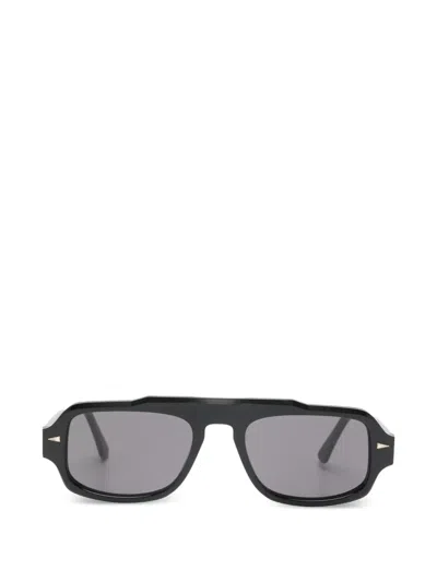 Ahlem George V Pilot-frame Sunglasses In Black