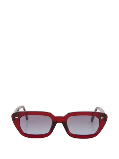 Ahlem Jeanne Geometric-frame Sunglasses In Red