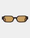 Ahlem Jules 53mm Rectangular Sunglasses In Darklight