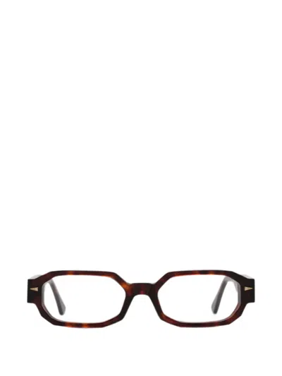 Ahlem Jules Geometric-frame Glasses In Brown