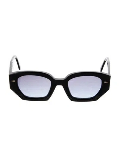 Pre-owned Ahlem Les Amandiers Oversize Sunglasses In Black