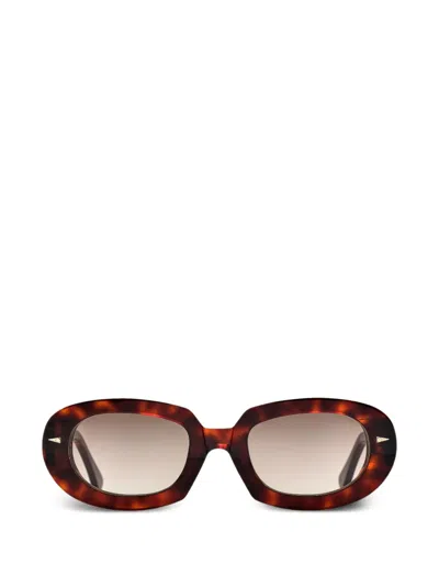 Ahlem Lombards Oval-frame Sunglasses In Brown