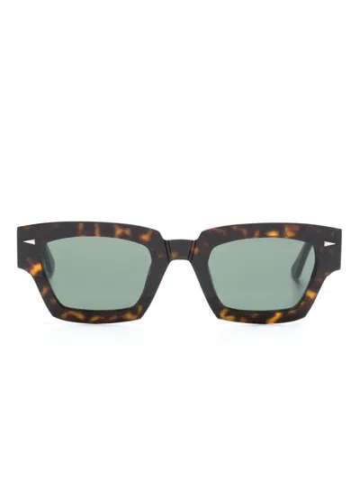 Ahlem Magenta Square-frame Sunglasses In Black