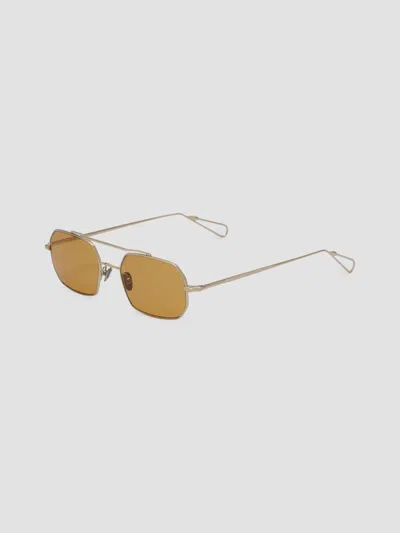 Ahlem Men's Clovis 52mm Rectangular Sunglasses In Grey Gold