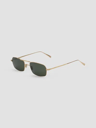 Ahlem Men's Trevise 56mm Rectangular Sunglasses In Gold Black