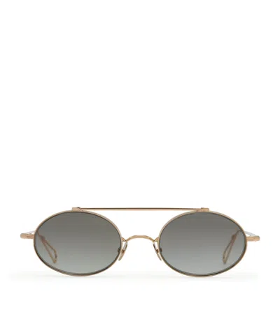 Ahlem Metal Turbigo Oval Sunglasses